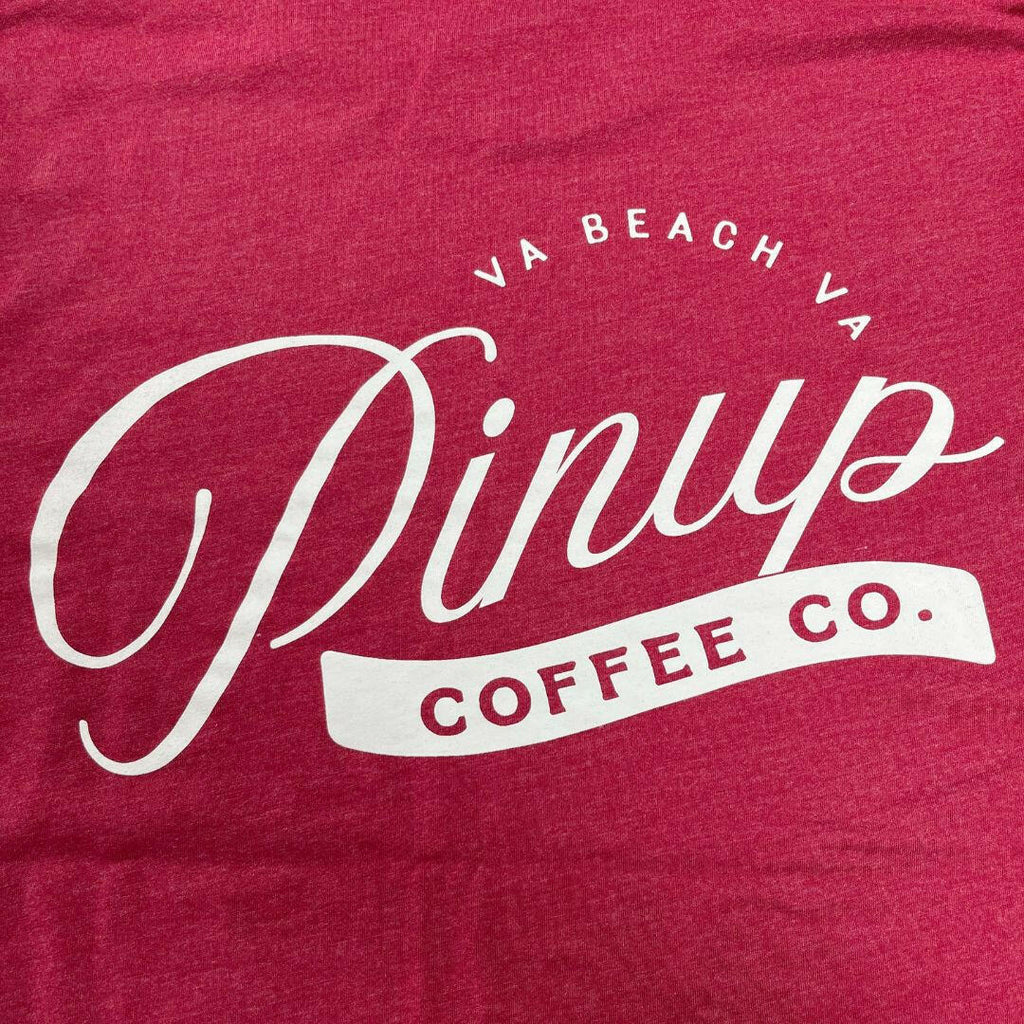 Pinup Coffee Co Logo Tee - White Logo - Pinup Coffee Co