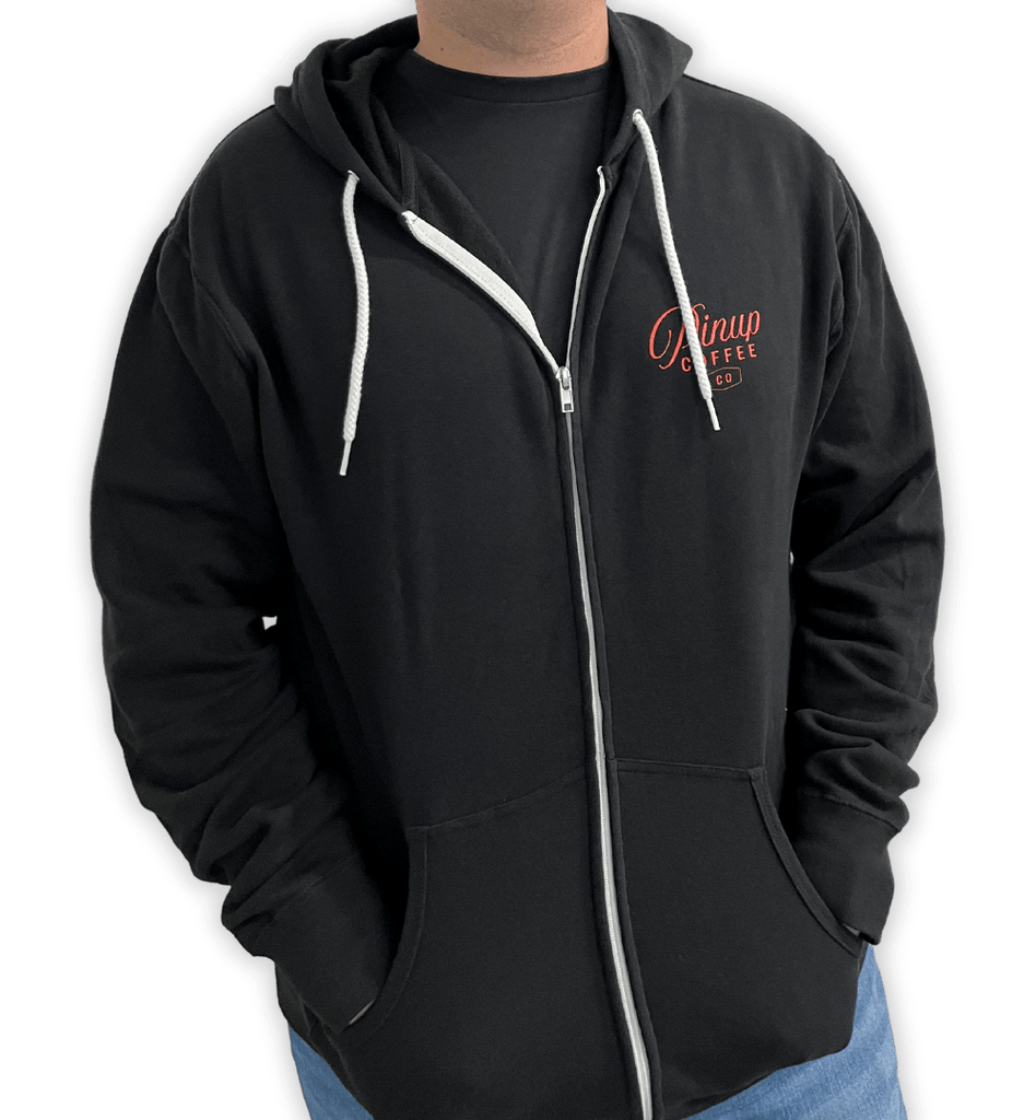 Pinup Coffee Co Zip - Up Hoodie - Pinup Coffee Co