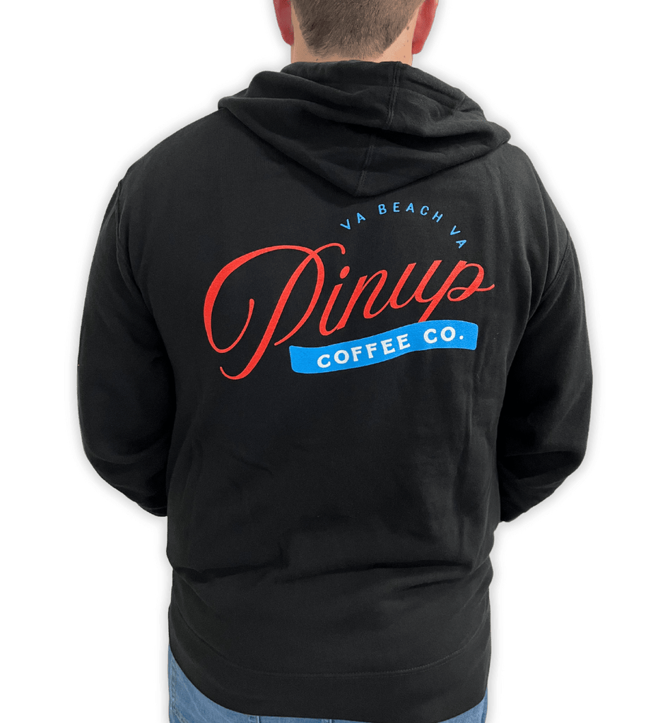 Pinup Coffee Co Zip - Up Hoodie - Pinup Coffee Co